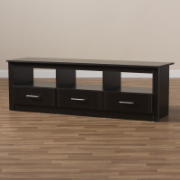 Baxton Studio MH8072-Wenge-TV Ryleigh Modern and Contemporary Wenge Brown Finished TV Stand